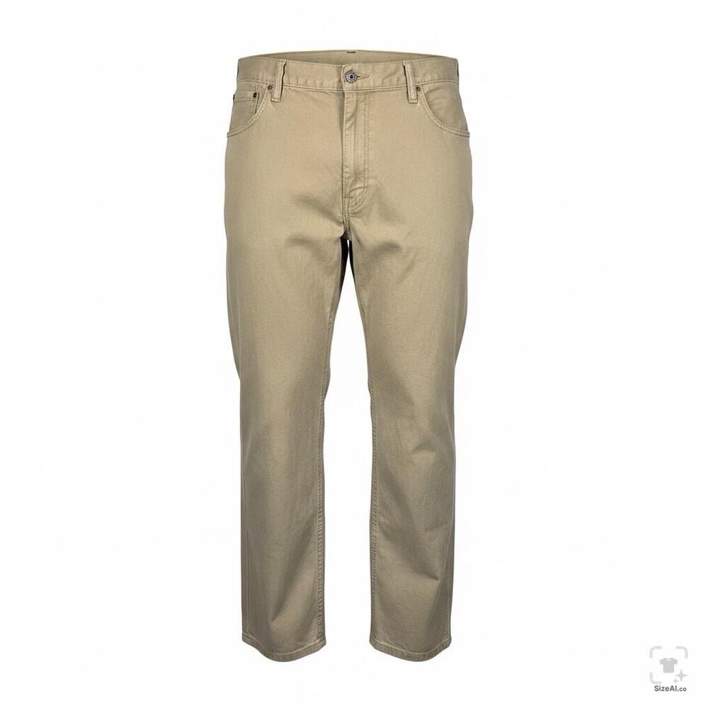 Levi's Pants Mens 47x30 Beige Relaxed Straight Denim Khakis Big Tall Cotton 559